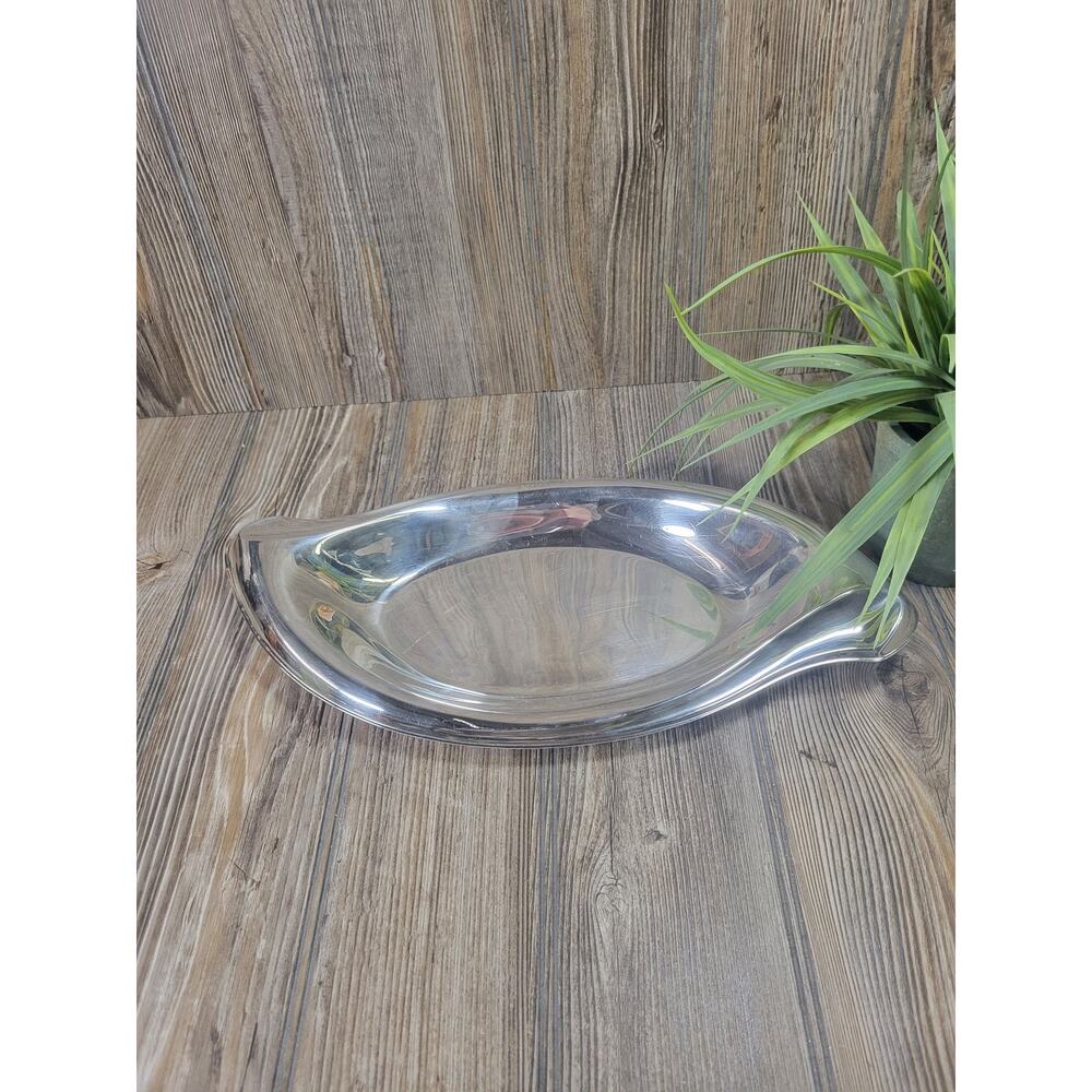 Vintage Silver Wind Hope Chest Elegant Bread Tray